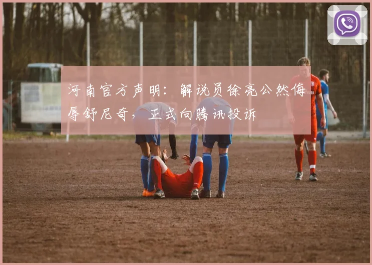 河南官方声明：解说员徐亮公然侮辱舒尼奇，正式向腾讯投诉