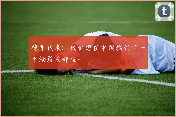 德甲代表：我们想在中国找到下一个杨晨或邵佳一